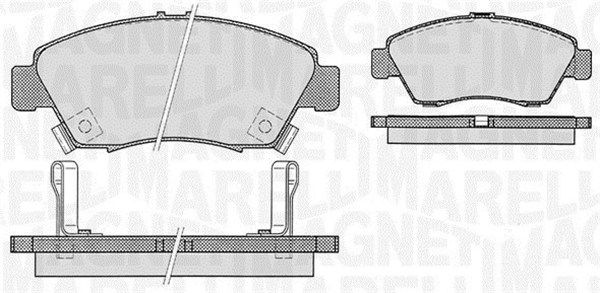 Zestaw klocków hamulcowych, hamulce tarczowe MAGNETI MARELLI 363916060275