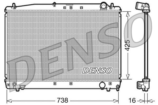 Chłodnica, układ chłodzenia silnika DENSO DRM50033