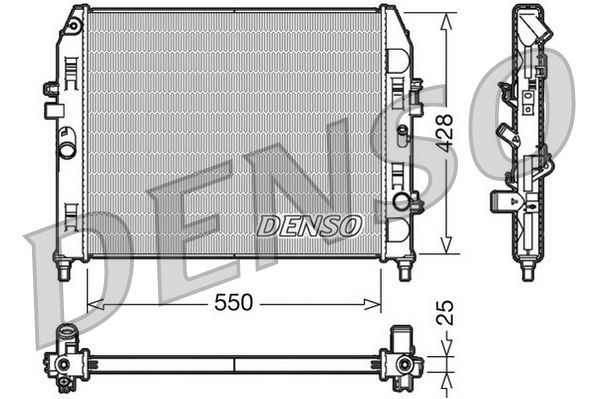 Chłodnica, układ chłodzenia silnika DENSO DRM44008