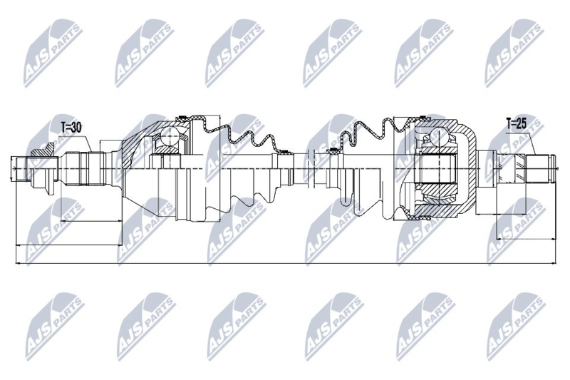 Wał napędowy NTY NPW-PL-031