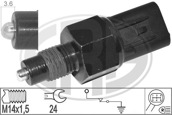 Przełącznik, światło cofania ERA 330569