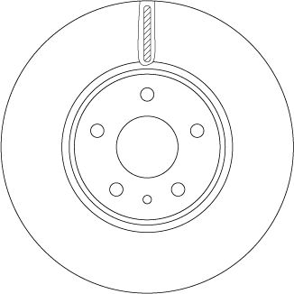 Tarcza hamulcowa TRW DF6811
