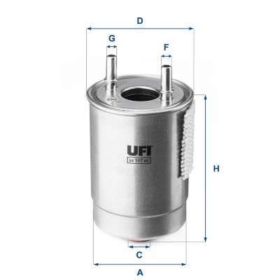 Filtr paliwa UFI 24.147.00