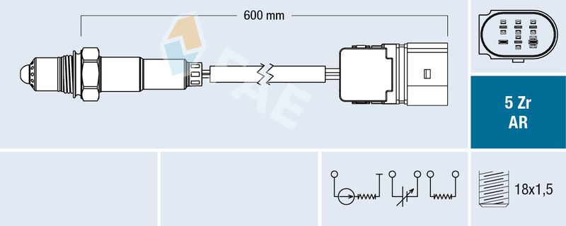 Sonda lambda FAE 75118