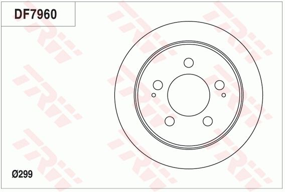 Tarcza hamulcowa TRW DF7960