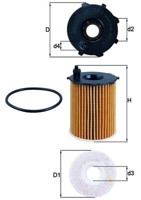 Filtr oleju KNECHT OX 171/16D