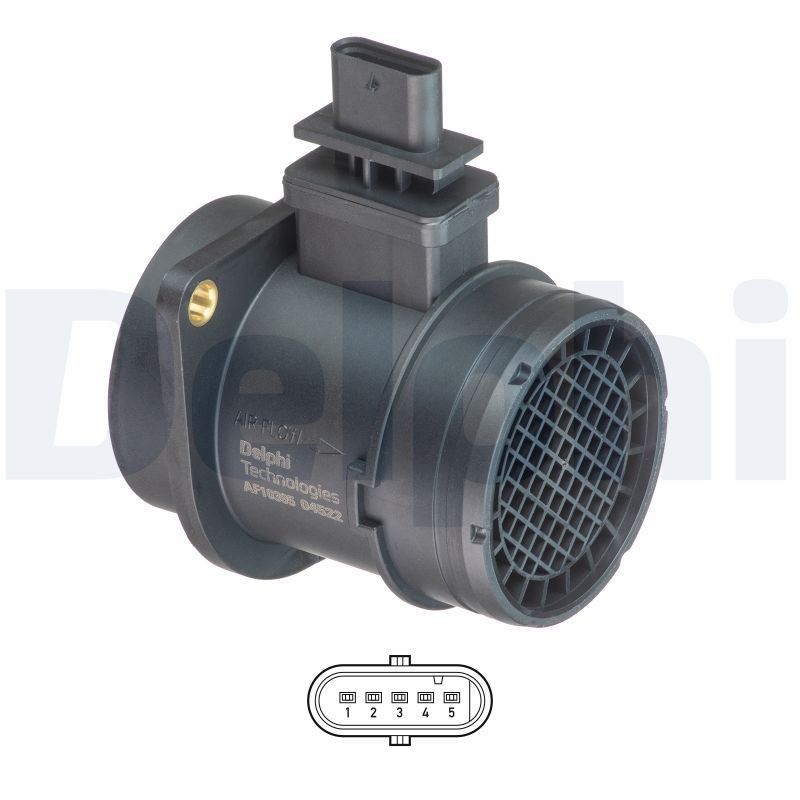 Przepływomierz masowy powietrza DELPHI af10395-12b1