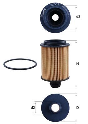 Filtr oleju KNECHT OX 553D