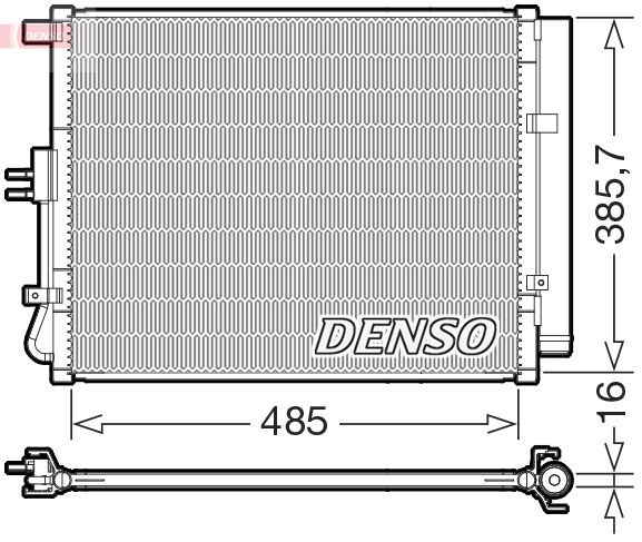 Skraplacz, klimatyzacja Denso DCN43007