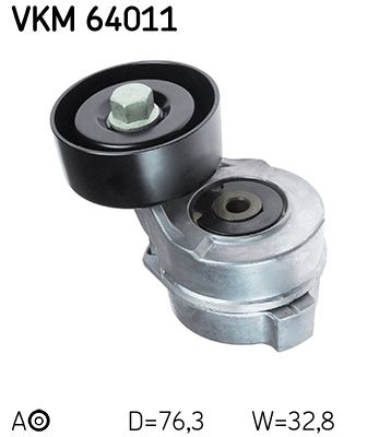 Rolka napinacza, pasek klinowy wielorowkowy SKF vkm 64011