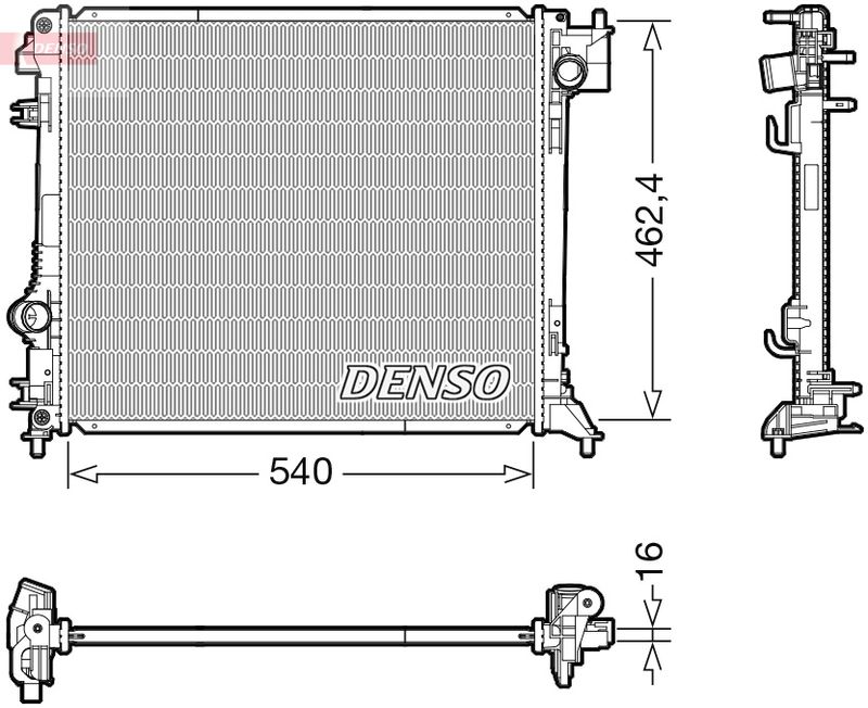 Chłodnica, układ chłodzenia silnika DENSO DRM46062