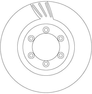 Tarcza hamulcowa TRW DF6881