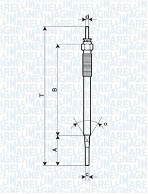Świeca żarowa MAGNETI MARELLI 062900036304