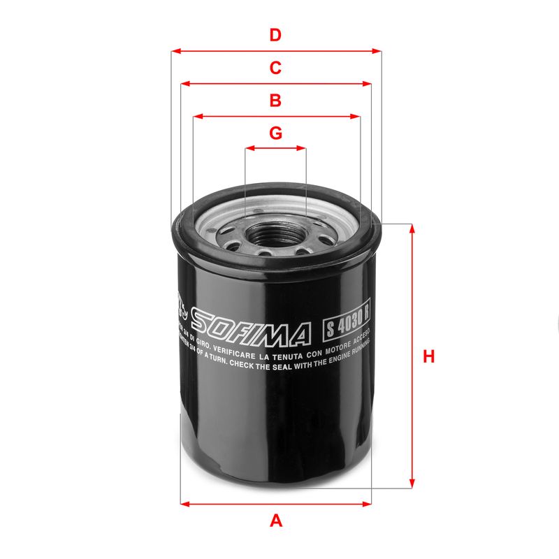 Filtr oleju SOFIMA S 4030 R