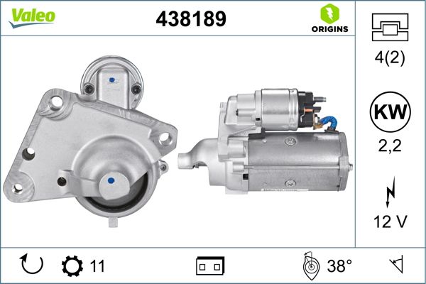 Rozrusznik VALEO 438189