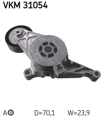 Rolka napinacza, pasek klinowy wielorowkowy SKF VKM 31054