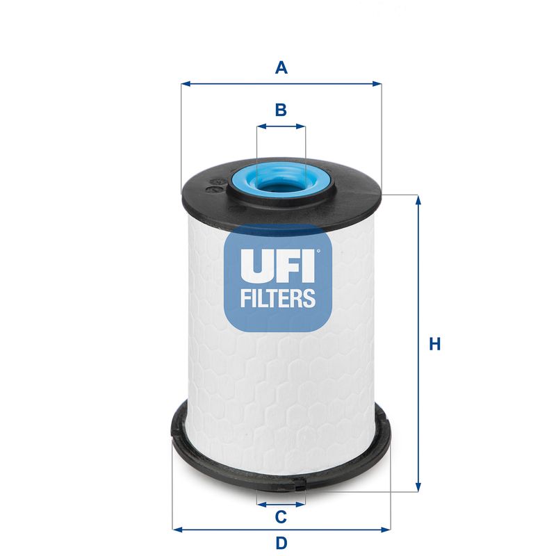 Filtr paliwa UFI 26.033.00