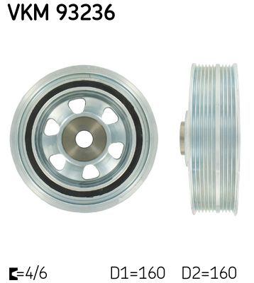Koło pasowe, wał korbowy SKF VKM93236