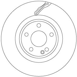Tarcza hamulcowa TRW DF6867