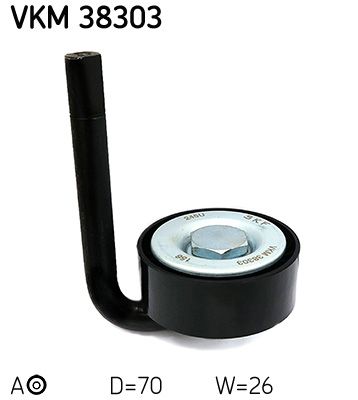 Rolka napinacza, pasek klinowy wielorowkowy SKF VKM 38303