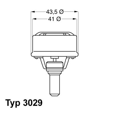 Termostat, płyn chłodzący WAHLER 3029.86