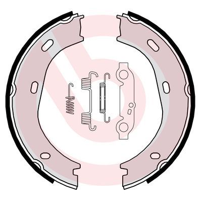 Zestaw szczęk hamulcowych, hamulec postojowy BREMBO S 50 501
