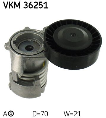 Rolka napinacza, pasek klinowy wielorowkowy SKF VKM 36251