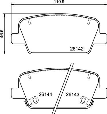 Zestaw klocków hamulcowych, hamulce tarczowe BREMBO P 30 118