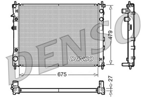 Chłodnica, układ chłodzenia silnika DENSO DRM36012