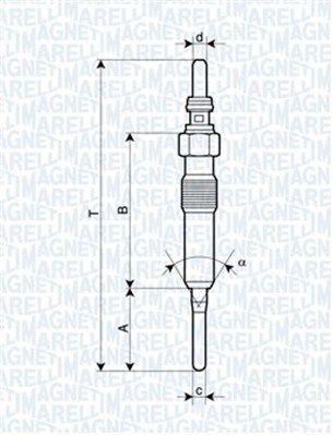 Świeca żarowa MAGNETI MARELLI 062900087304