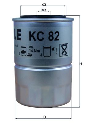 Filtr paliwa KNECHT KC 82D