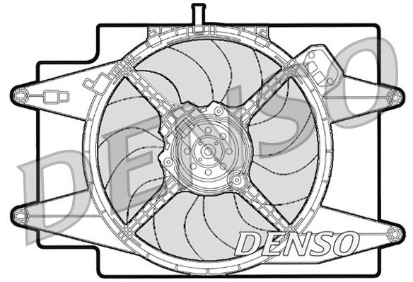 Wentylator, chłodzenie silnika DENSO DER01001