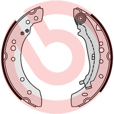 Zestaw szczęk hamulcowych BREMBO S 54 521