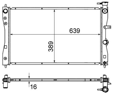 Chłodnica, układ chłodzenia silnika MAHLE cr 858 000s