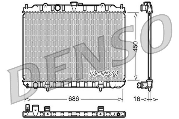 Chłodnica, układ chłodzenia silnika DENSO DRM46004