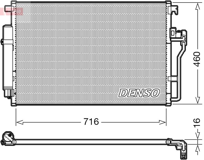 Skraplacz, klimatyzacja Denso DCN17008