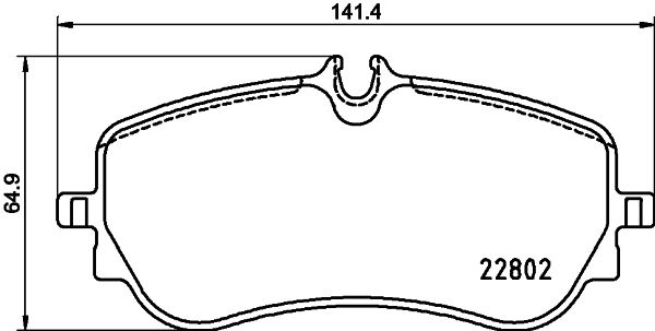 Zestaw klocków hamulcowych, hamulce tarczowe BREMBO P 85 172