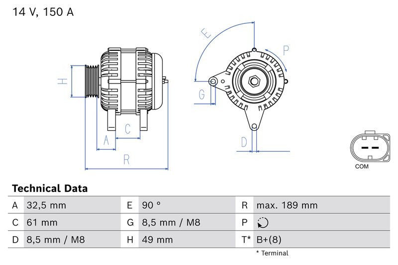 Alternator BOSCH 0 986 085 680