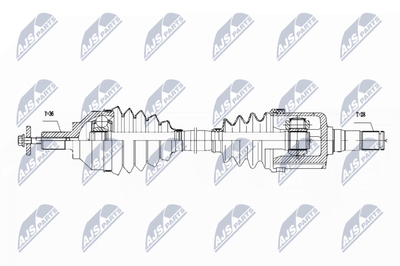 Wał napędowy NTY NPW-VV-111