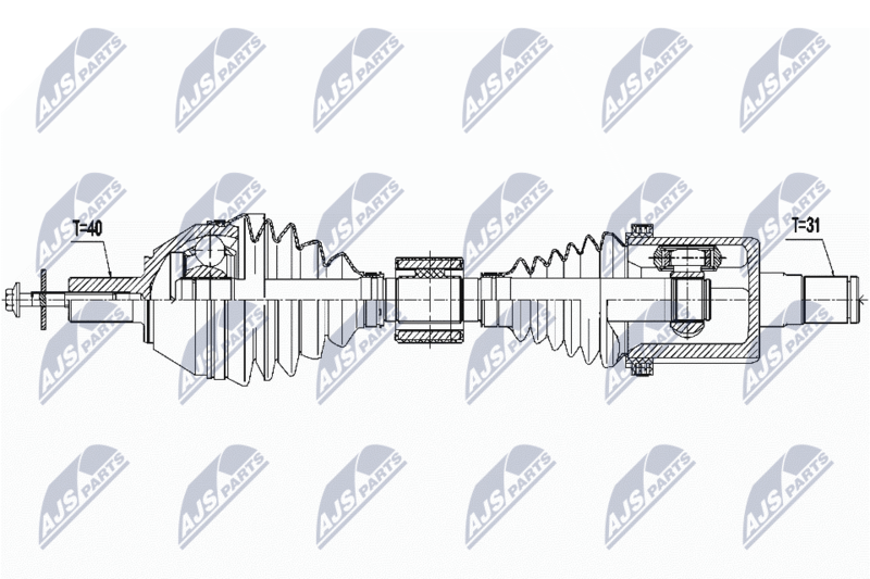 Wał napędowy NTY NPW-VV-115