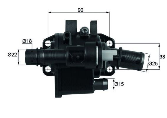 Termostat, płyn chłodzący MAHLE th 42 83