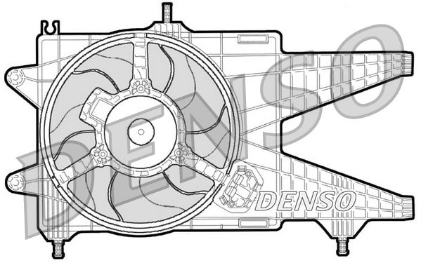 Wentylator, chłodzenie silnika DENSO DER09038