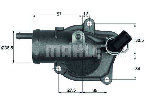 Termostat, płyn chłodzący MAHLE TI 31 87
