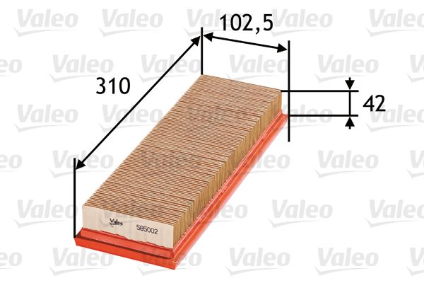 Filtr powietrza VALEO 585002