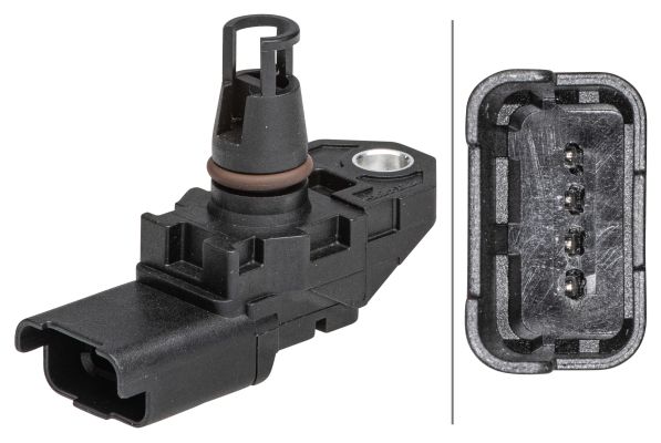 Czujnik, temperatura powietrza dolotowego HELLA 6PP 009 403-391