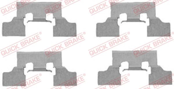 Zestaw akcesoriów, klocki hamulcowe QUICK BRAKE 109-1647