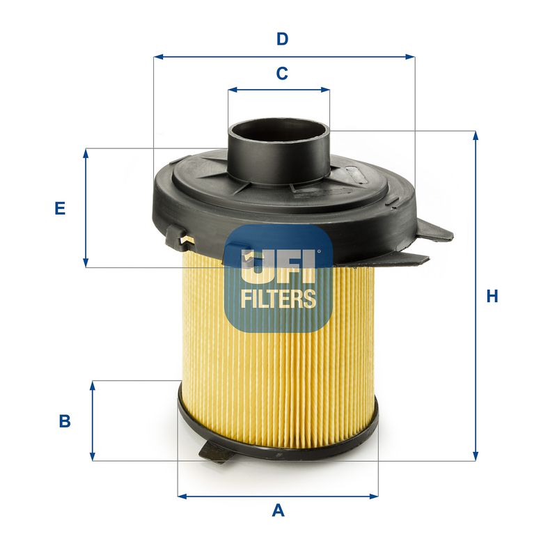 Filtr powietrza UFI 27.845.02