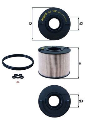 Filtr paliwa KNECHT KX 192D