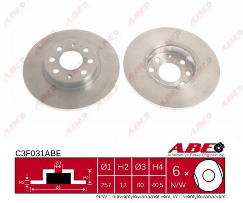 Tarcza hamulcowa ABE C3F031ABE