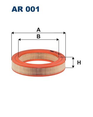 Filtr powietrza FILTRON ar 001